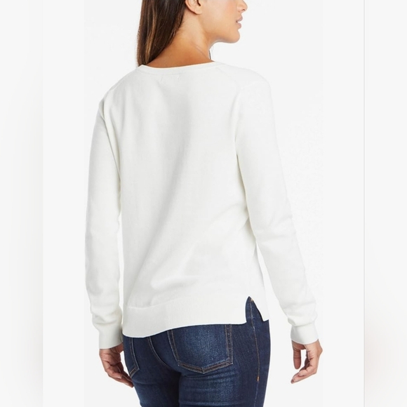 Nautica Long Sleeve J-Class V-Neck Sweater - Picture 2 of 5